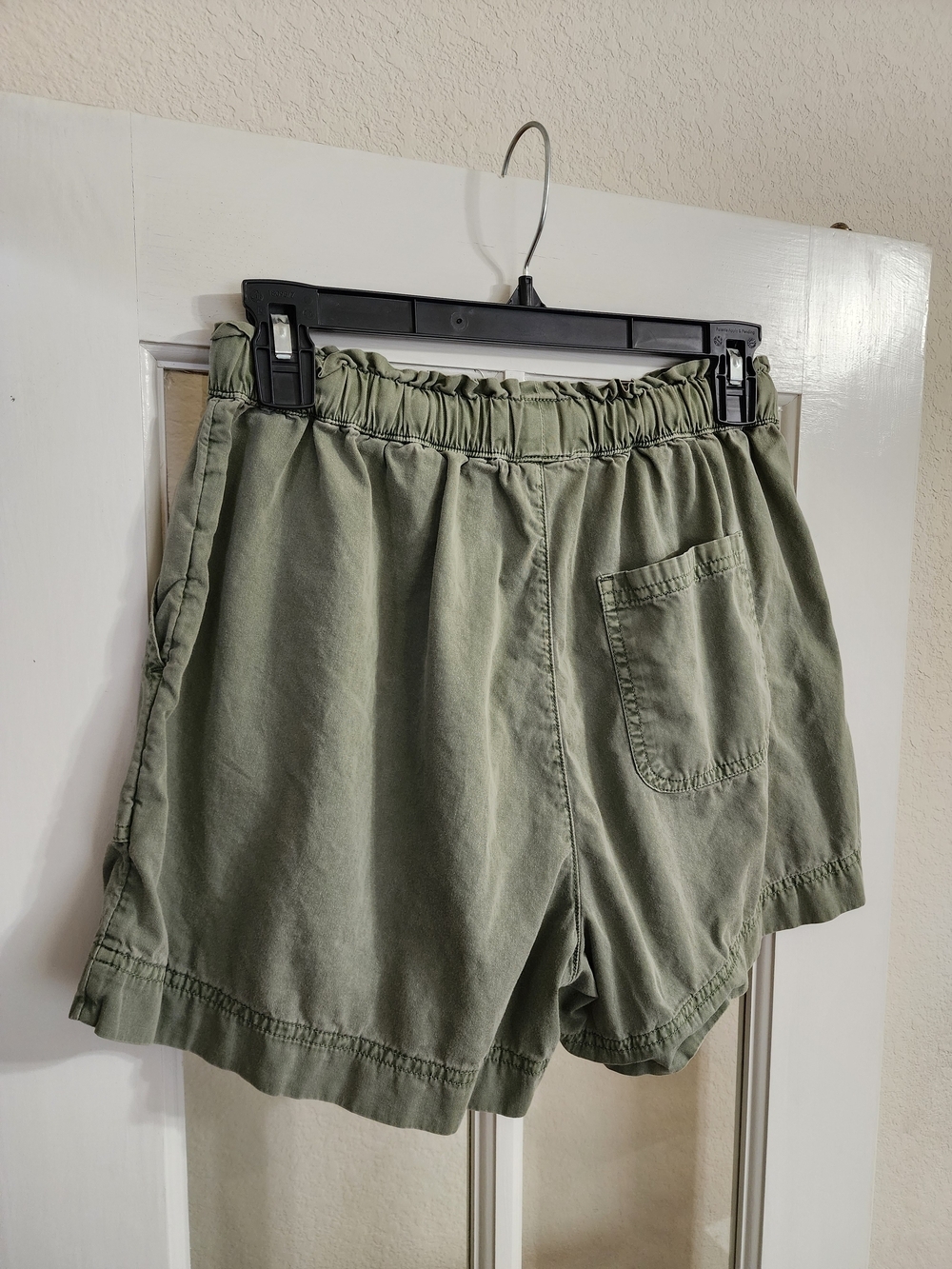 Aerie Olive Green Woven Pull On Utility Shorts Cotton Size S - Picture 4 of 11